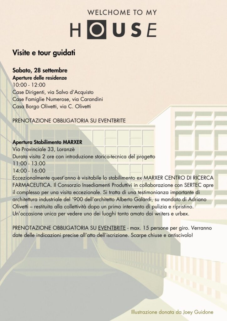 visite guidate ad architetture olivettiane il 28 settembre